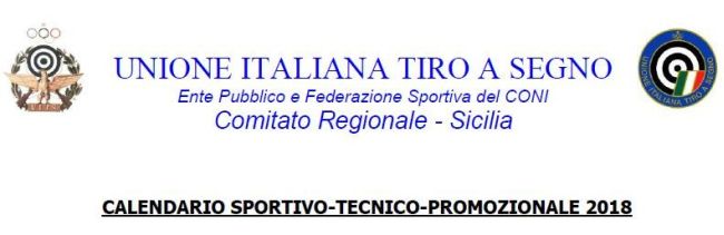 Programma Gare TSN Sicilia 2018 Programma Gare TSN Sicilia 2018